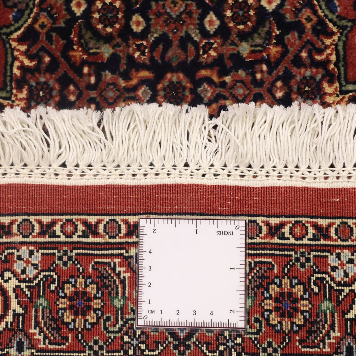 Alfombra persa - Bidjar - 136 x 69 cm - beige oscuro