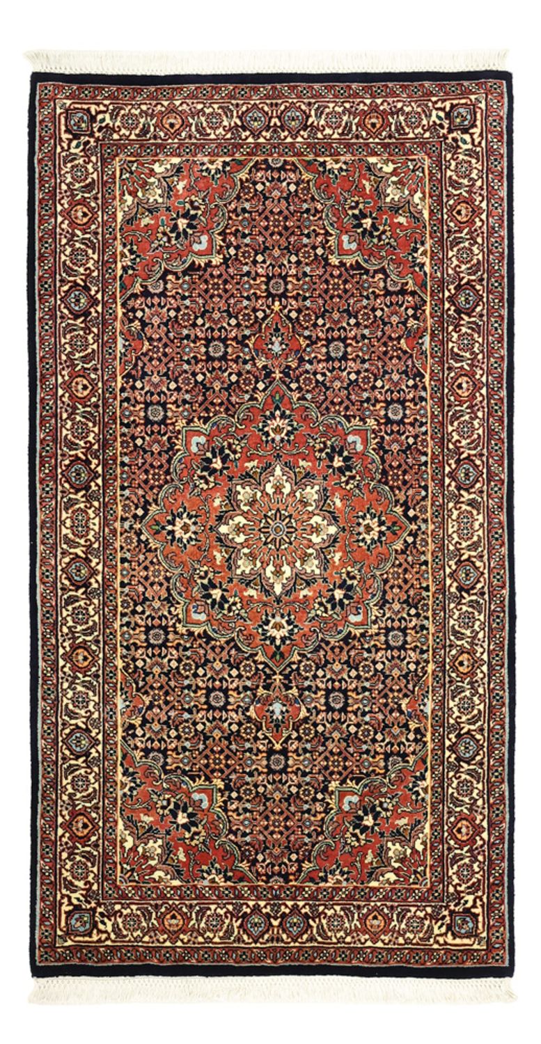 Alfombra persa - Bidjar - 136 x 72 cm - beige oscuro