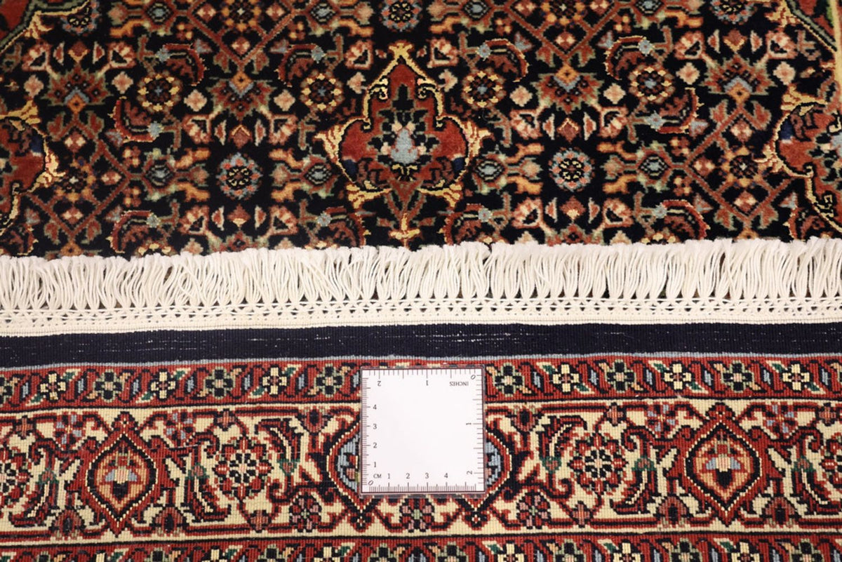Alfombra persa - Bidjar - 136 x 72 cm - beige oscuro