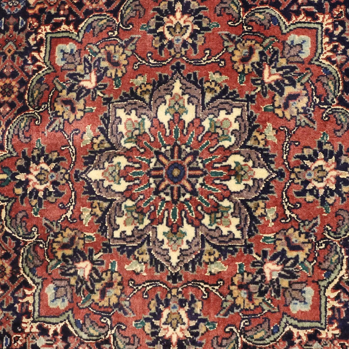 Alfombra persa - Bidjar - 136 x 73 cm - beige oscuro