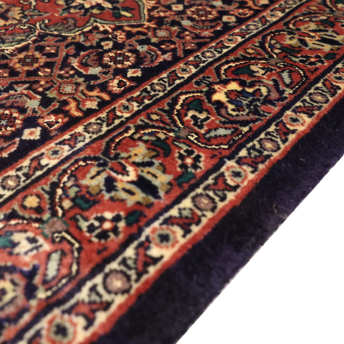 Alfombra persa - Bidjar - 136 x 73 cm - beige oscuro