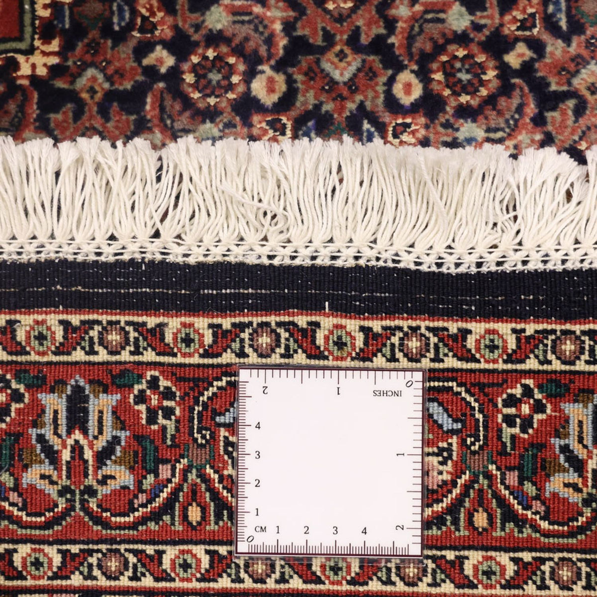 Alfombra persa - Bidjar - 136 x 73 cm - beige oscuro