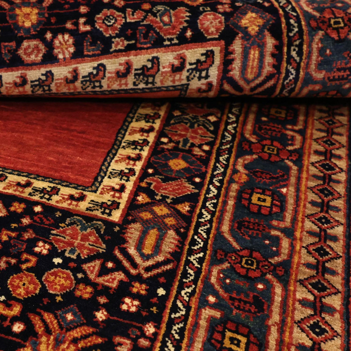 Alfombra persa - Nómada - 143 x 105 cm - multicolor