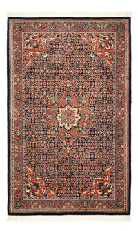 Alfombra persa - Bidjar - Real - 147 x 91 cm - rojo oscuro