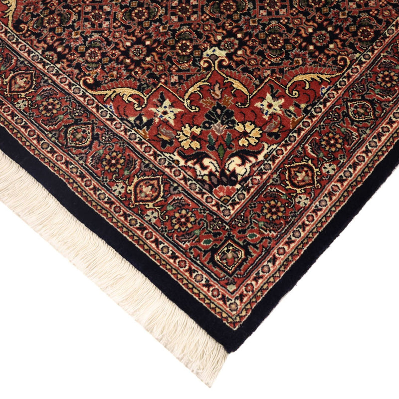 Alfombra persa - Bidjar - Real - 147 x 91 cm - rojo oscuro