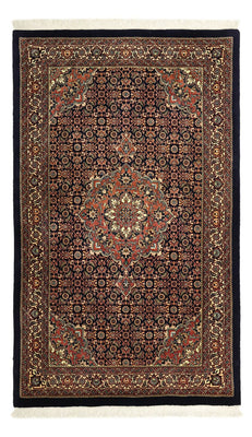 Alfombra persa - Bidjar - Real - 149 x 89 cm - rojo oscuro