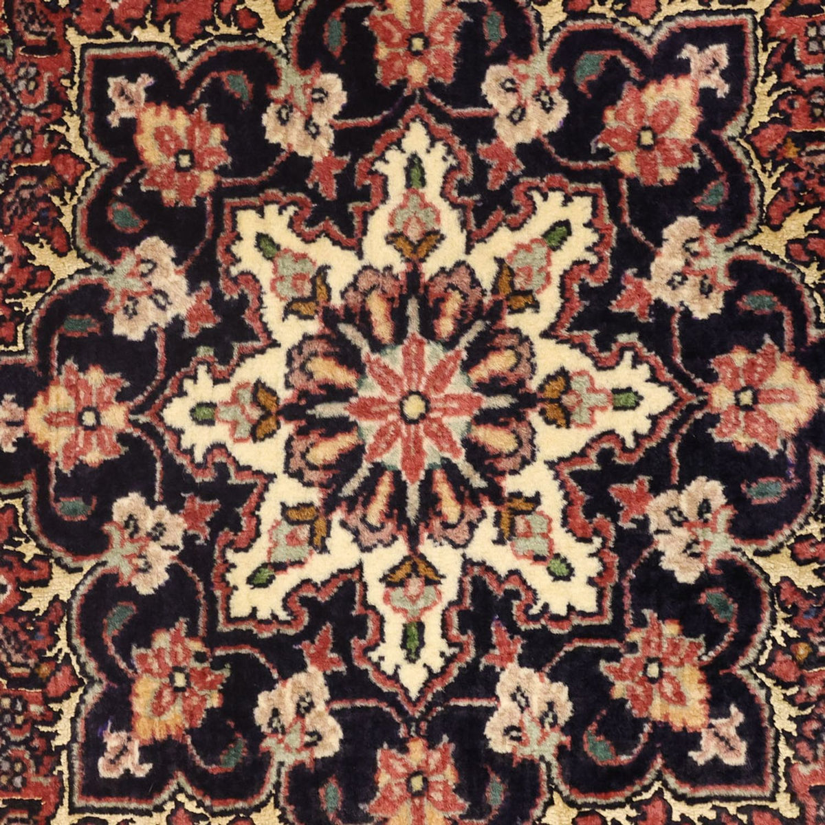 Alfombra persa - Bidjar - Real - 147 x 70 cm - óxido