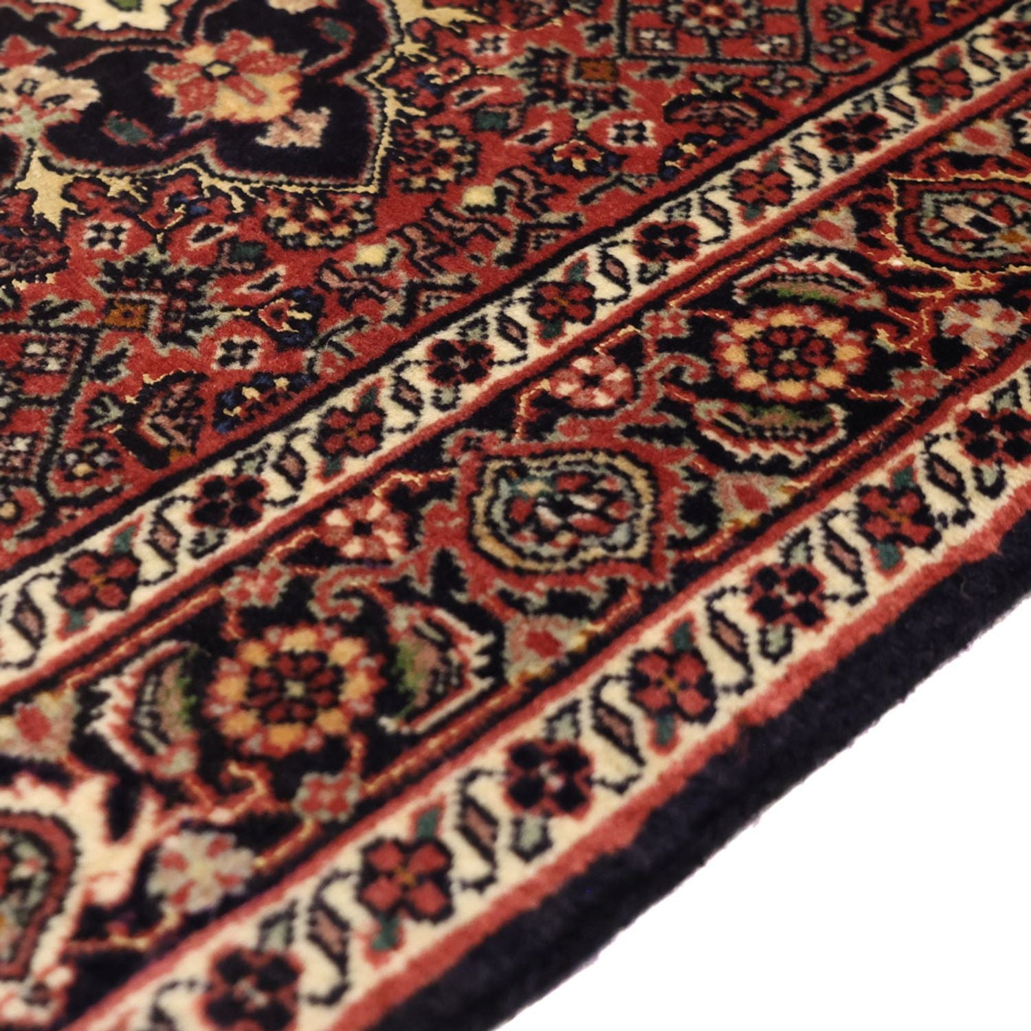 Alfombra persa - Bidjar - Real - 147 x 70 cm - óxido