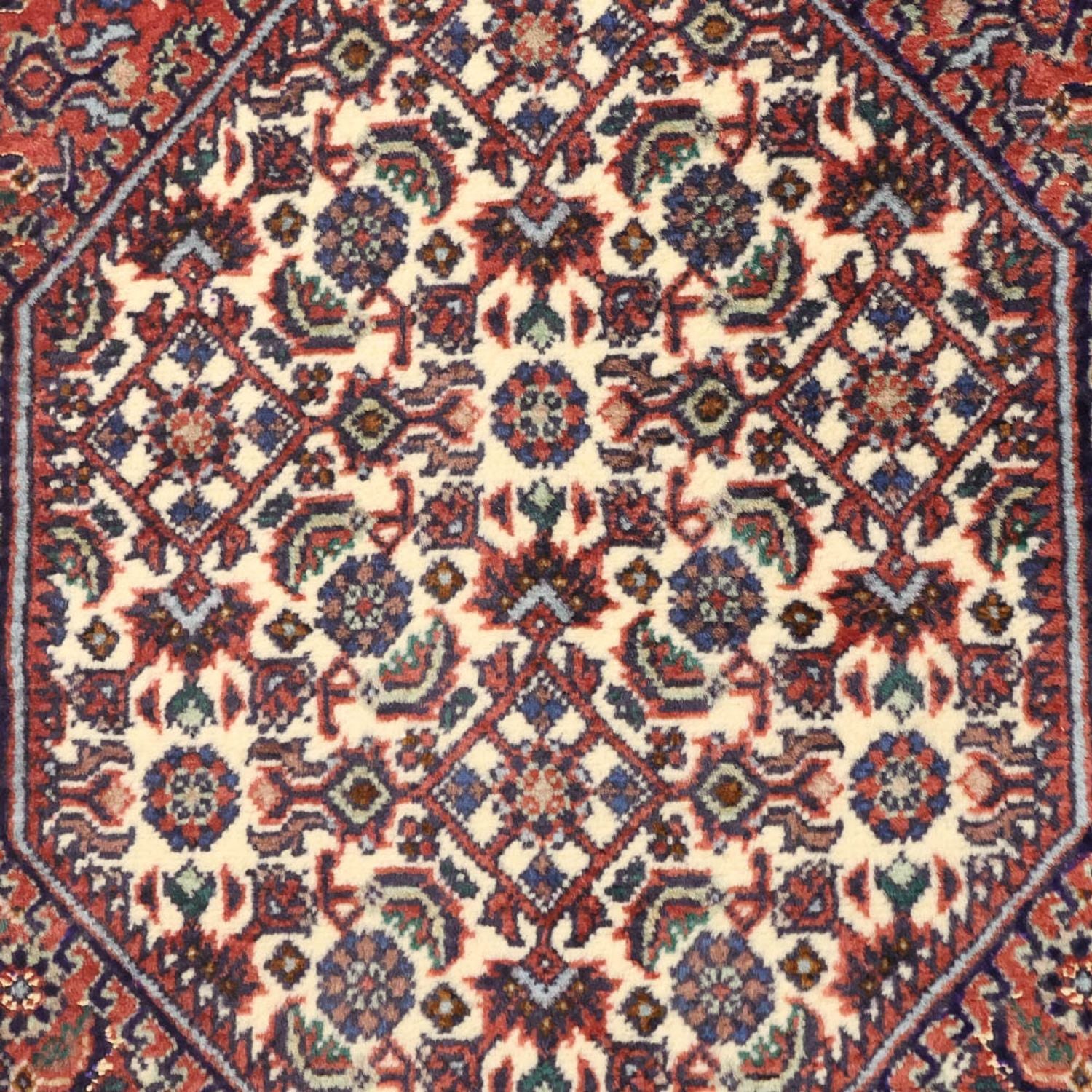 Alfombra persa - Bidjar - Real - 135 x 70 cm - óxido