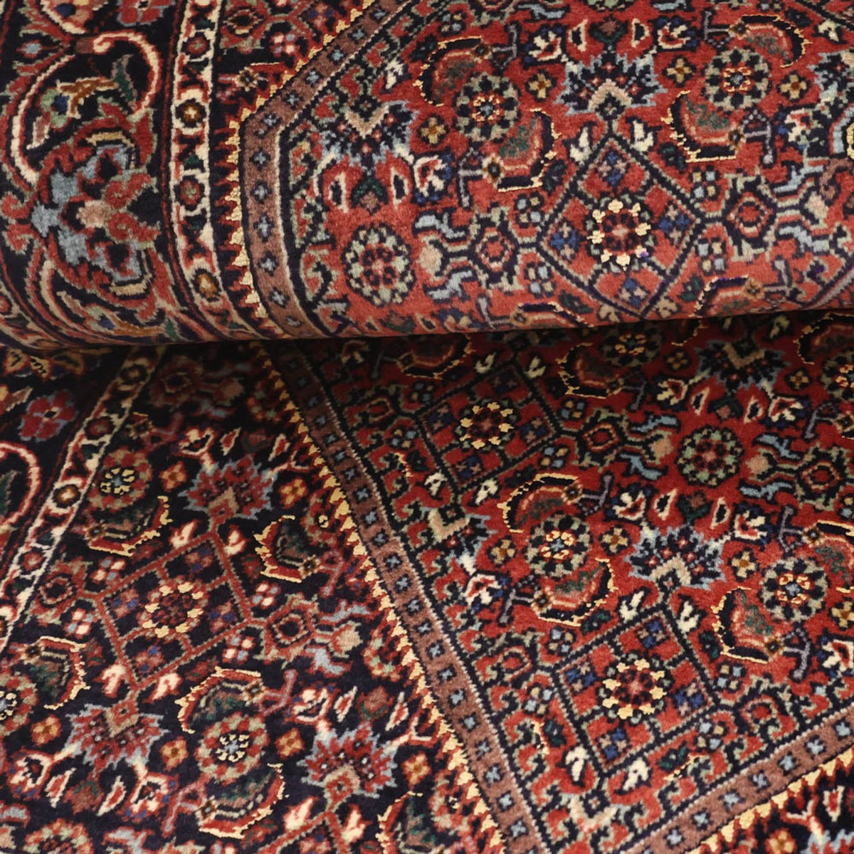 Alfombra persa - Bidjar - Real - 135 x 70 cm - óxido