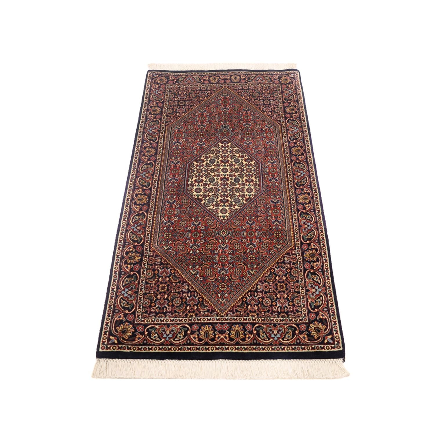 Alfombra persa - Bidjar - Real - 135 x 70 cm - óxido