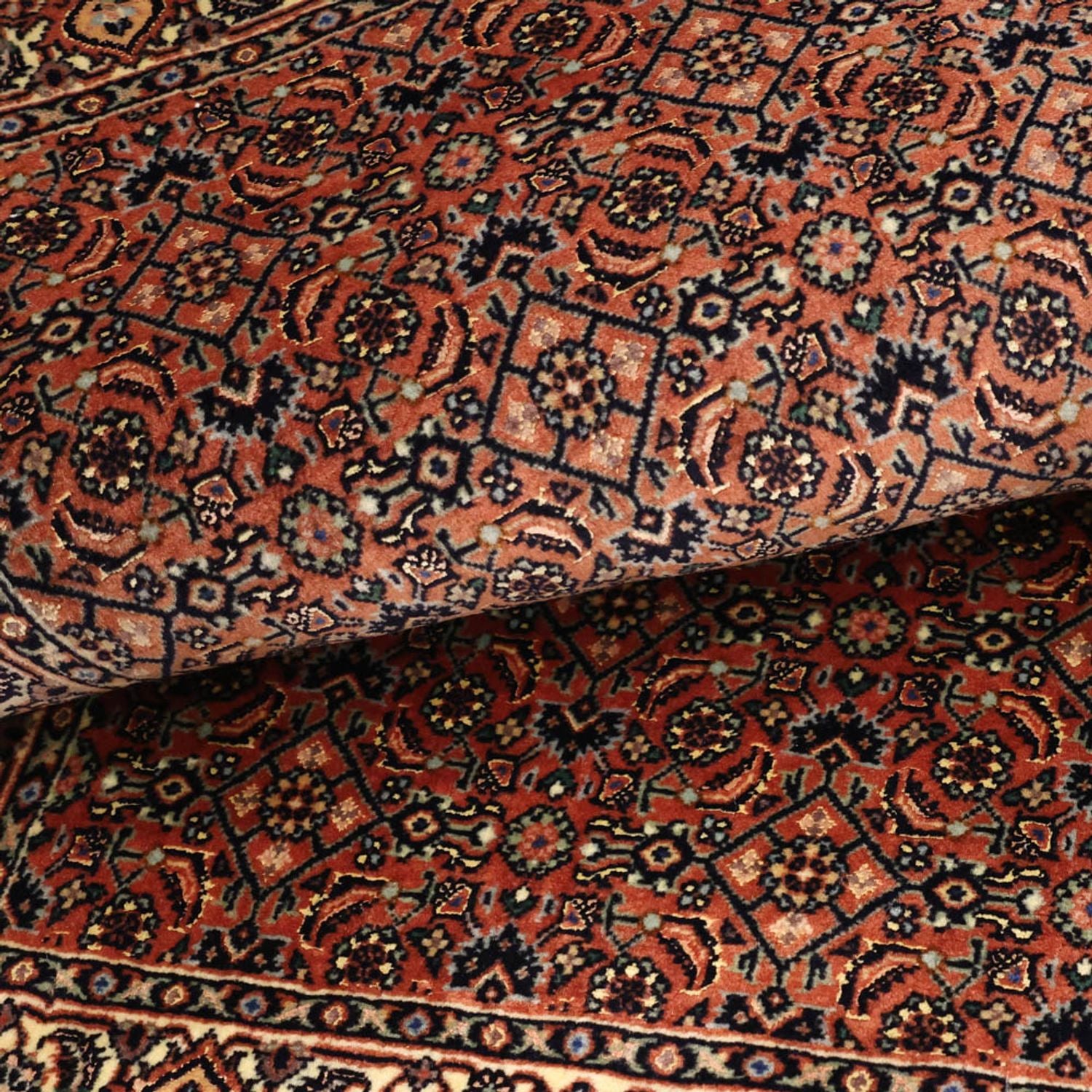 Alfombra persa - Bidjar - Real - 134 x 78 cm - óxido