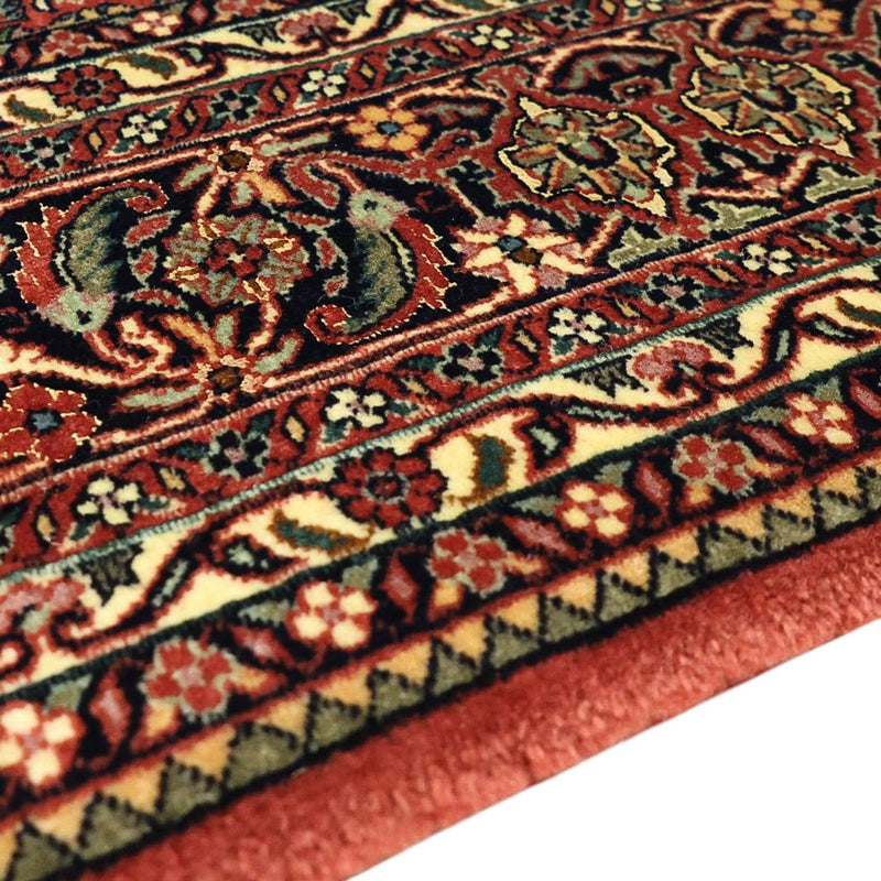 Alfombra persa - Bidjar - Real - 199 x 156 cm - rojo oscuro