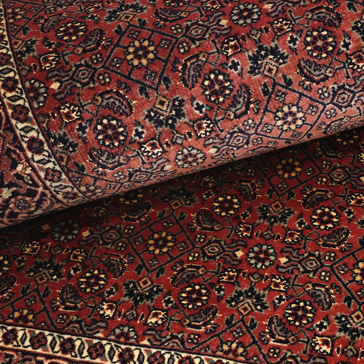 Alfombra persa - Bidjar - Real - 148 x 89 cm - óxido