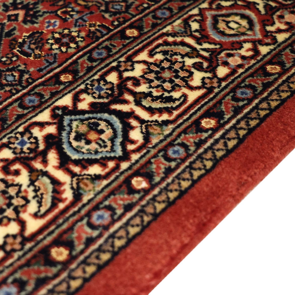 Alfombra persa - Bidjar - Real - 148 x 91 cm - beige oscuro