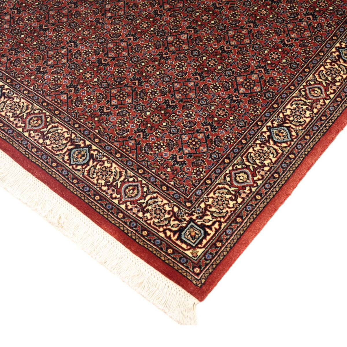 Alfombra persa - Bidjar - Real - 148 x 91 cm - beige oscuro