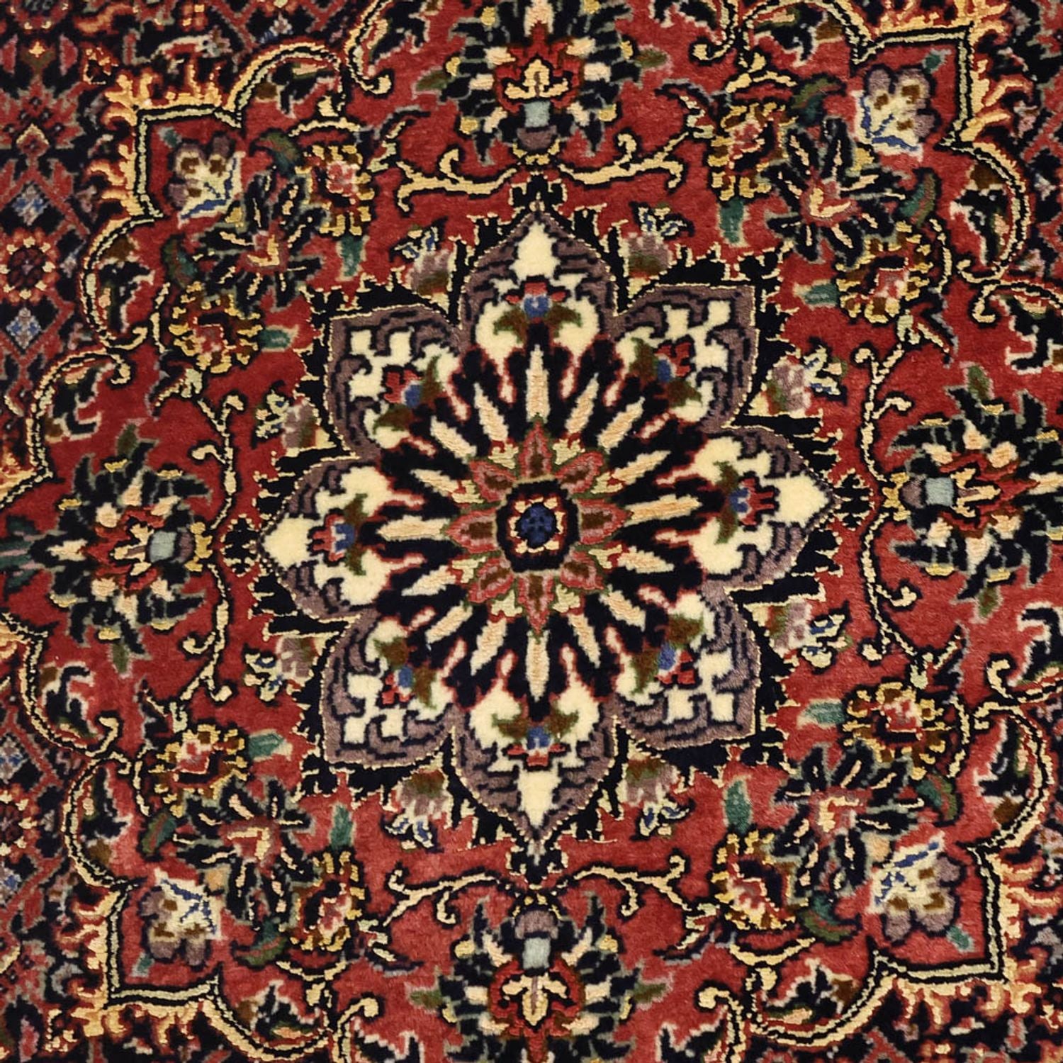 Alfombra persa - Bidjar - Real - 154 x 89 cm - beige oscuro