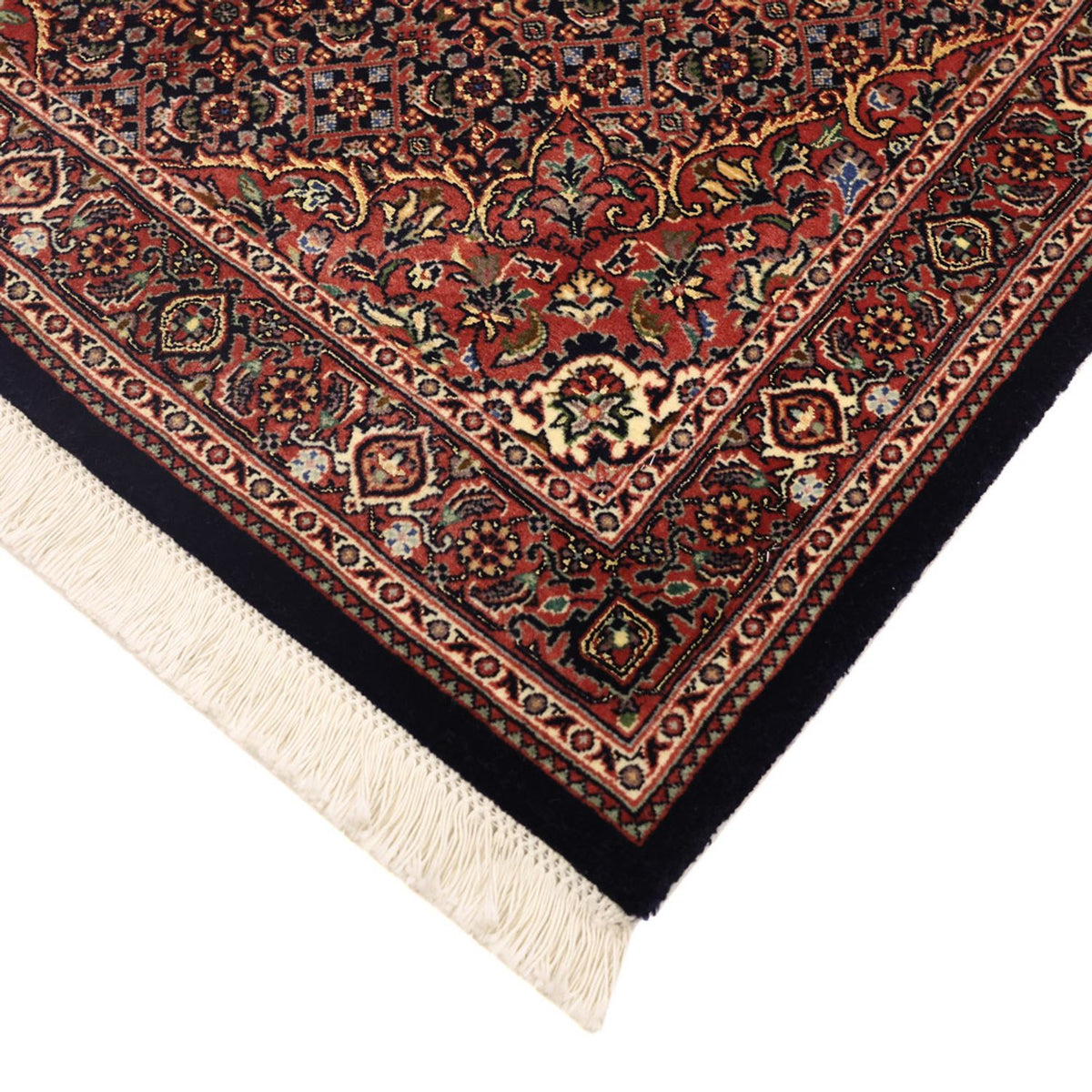 Alfombra persa - Bidjar - Real - 154 x 89 cm - beige oscuro