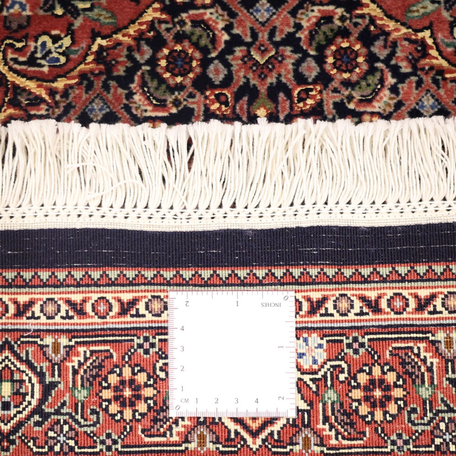 Alfombra persa - Bidjar - Real - 154 x 89 cm - beige oscuro