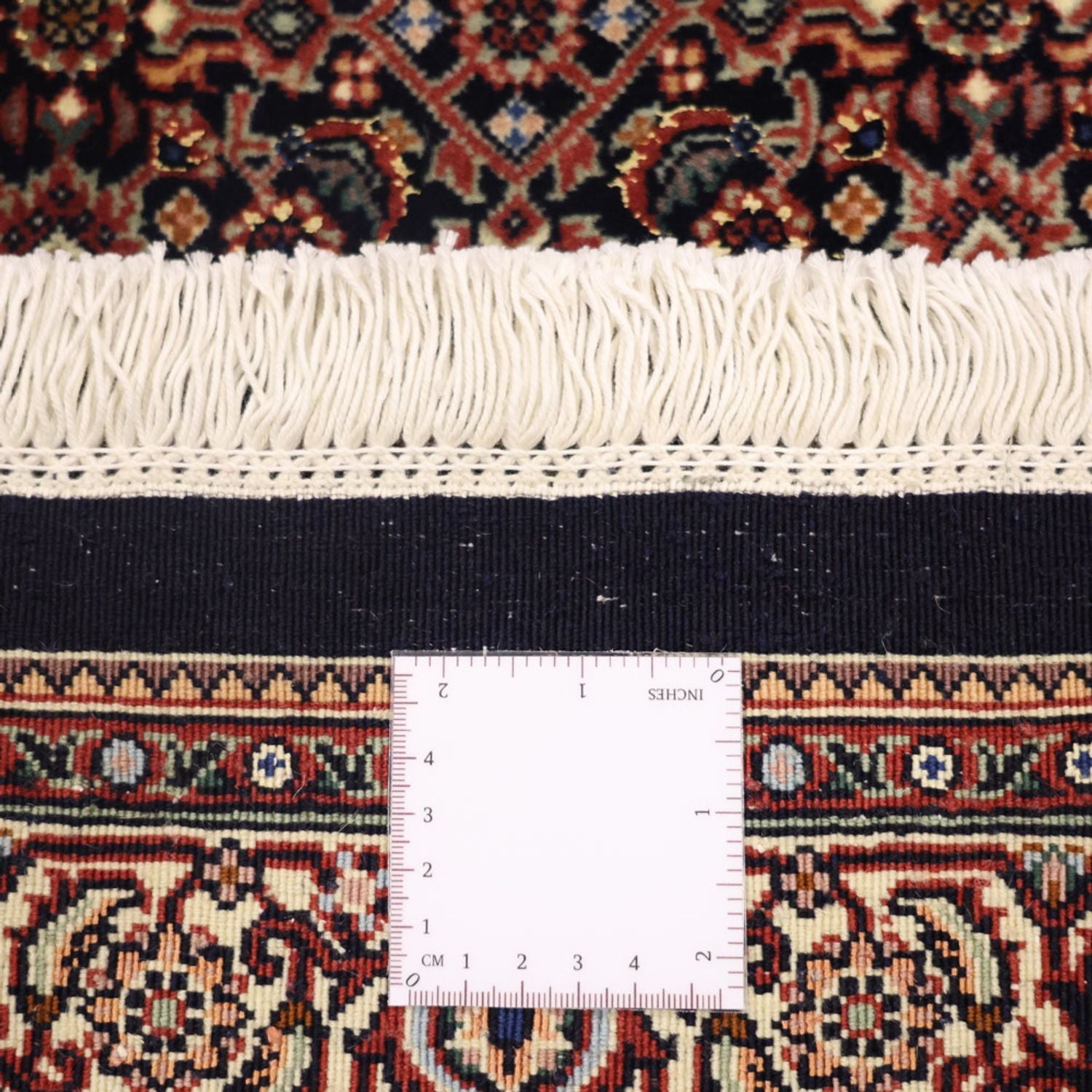 Alfombra persa - Bidjar - Real - 150 x 91 cm - beige oscuro