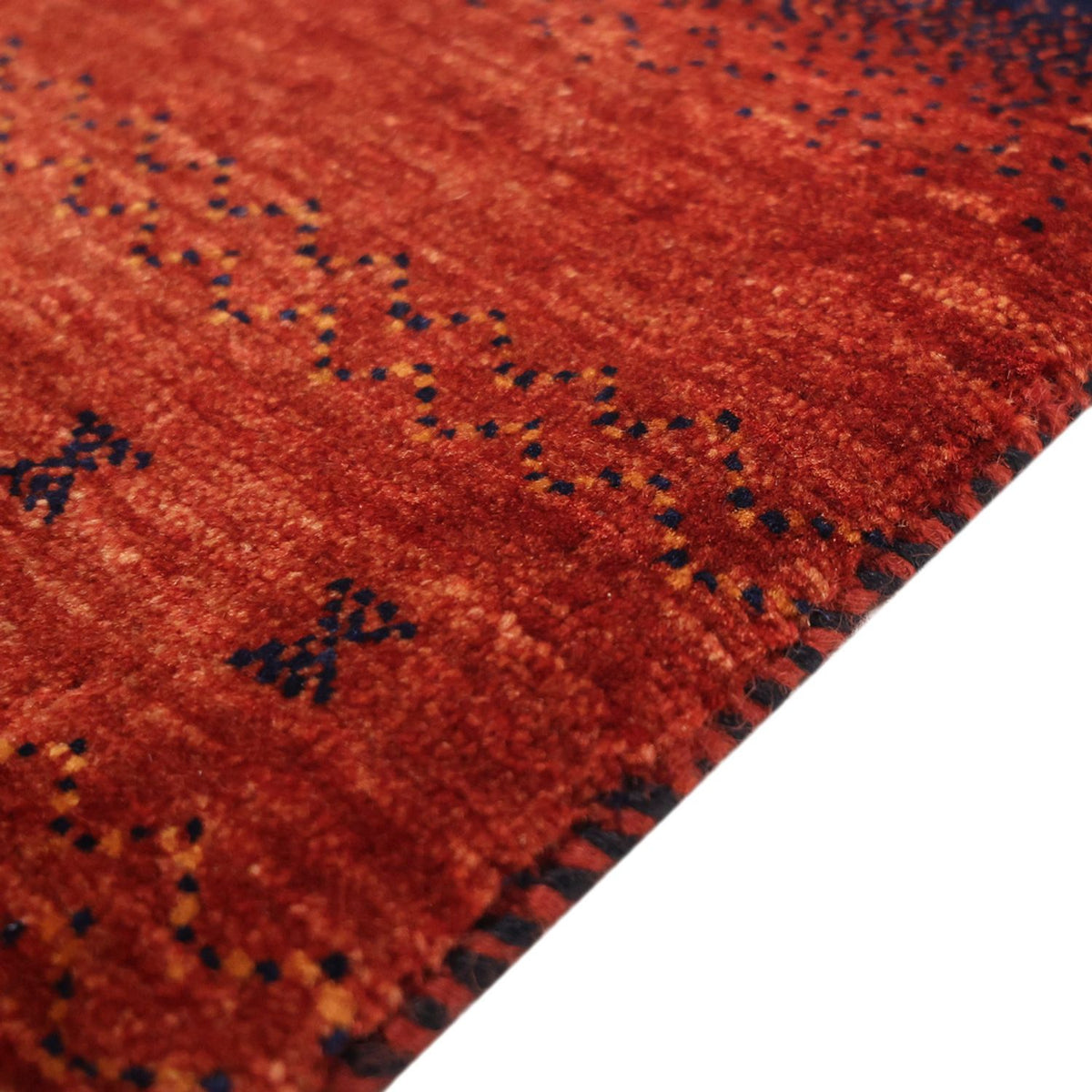 Alfombra Gabbeh - Persa Kashkuli cuadrado  - 114 x 101 cm - multicolor