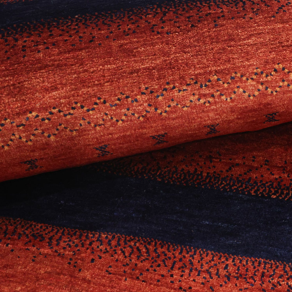 Alfombra Gabbeh - Persa Kashkuli cuadrado  - 114 x 101 cm - multicolor