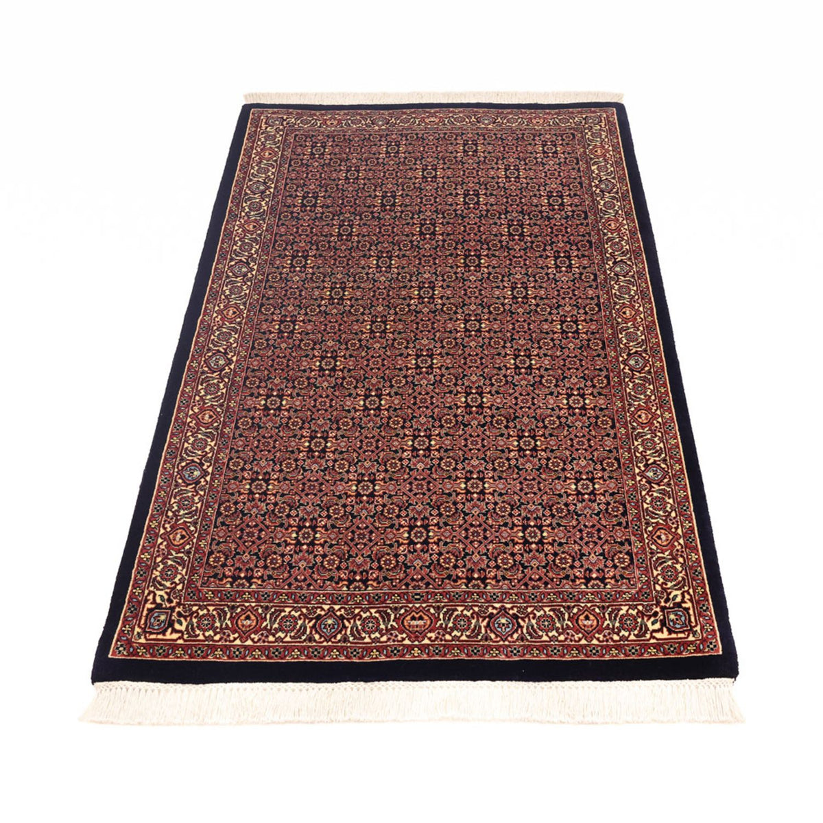 Alfombra persa - Bidjar - Real - 148 x 89 cm - beige oscuro