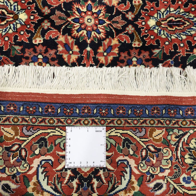 Alfombra persa - Bidjar - Real - 208 x 132 cm - azul oscuro