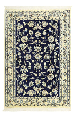 Alfombra Persa - Nain - Real - 114 x 77 cm - azul oscuro