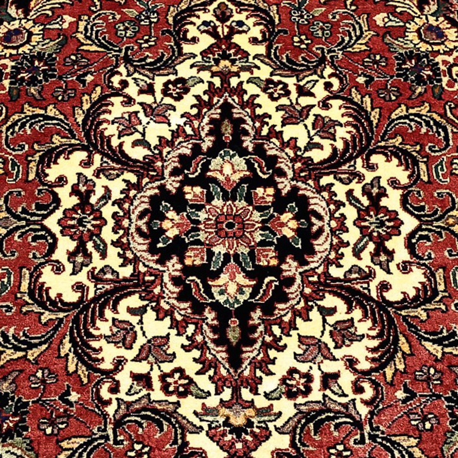 Alfombra persa - Bidjar - Real - 202 x 149 cm - beige oscuro