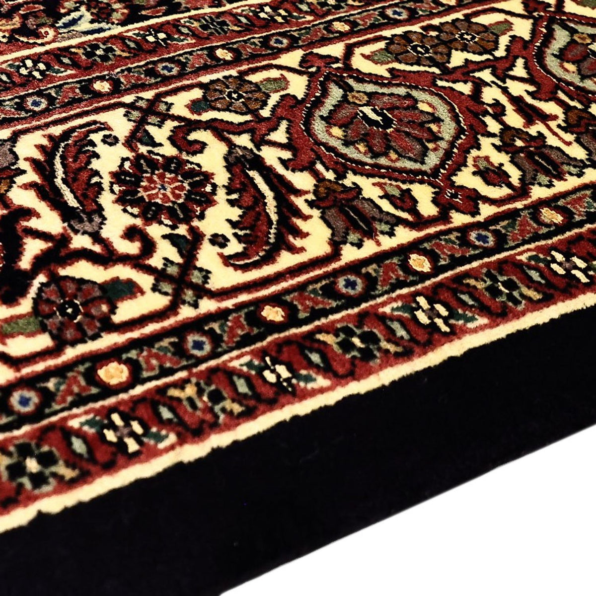 Alfombra persa - Bidjar - Real - 202 x 149 cm - beige oscuro