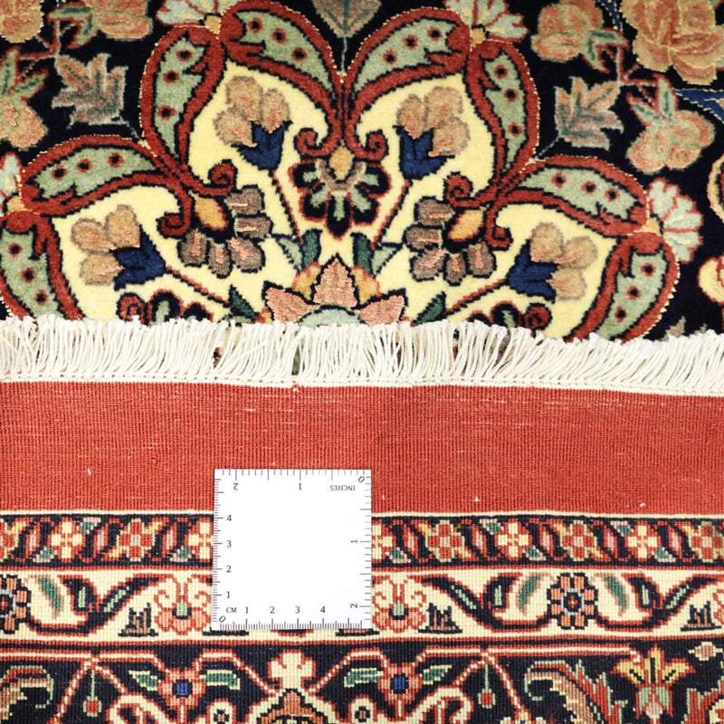 Alfombra persa - Bidjar - Real - 198 x 139 cm - rojo oscuro
