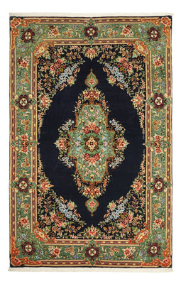 Alfombra persa - Clásica - 161 x 102 cm - azul oscuro