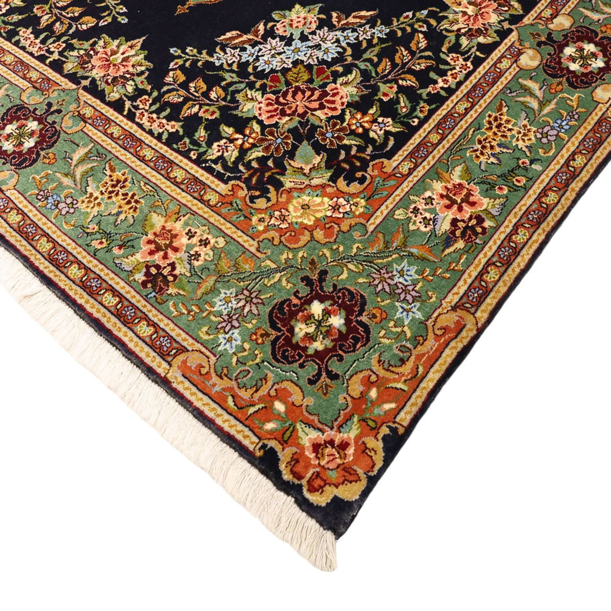 Alfombra persa - Clásica - 161 x 102 cm - azul oscuro