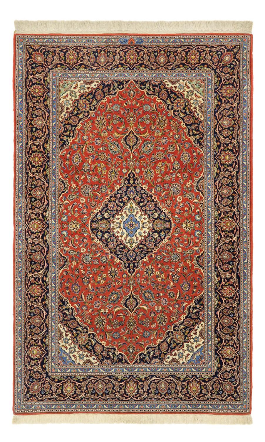 Alfombra persa - Keshan - 170 x 110 cm - rojo