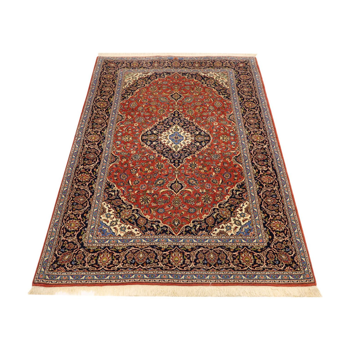 Alfombra persa - Keshan - 170 x 110 cm - rojo