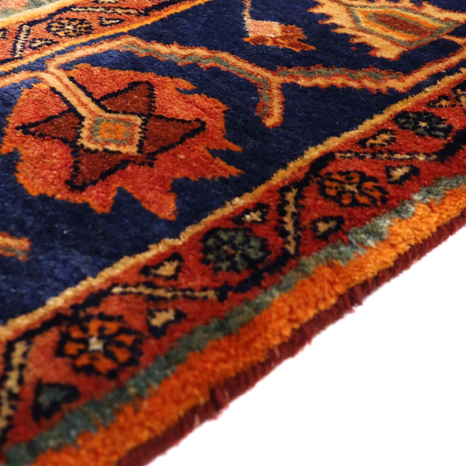 Alfombra persa - Bidjar - 293 x 174 cm - rojo oscuro