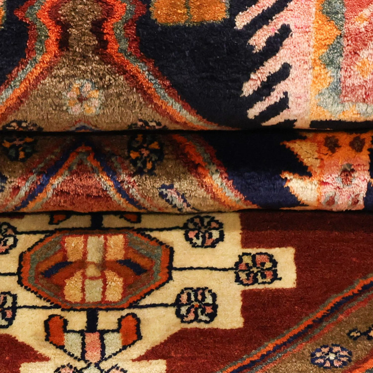 Alfombra persa - Bidjar - 293 x 174 cm - rojo oscuro