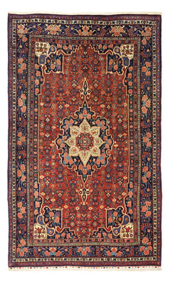 Alfombra persa - Bidjar - Real - 276 x 168 cm - rojo oscuro