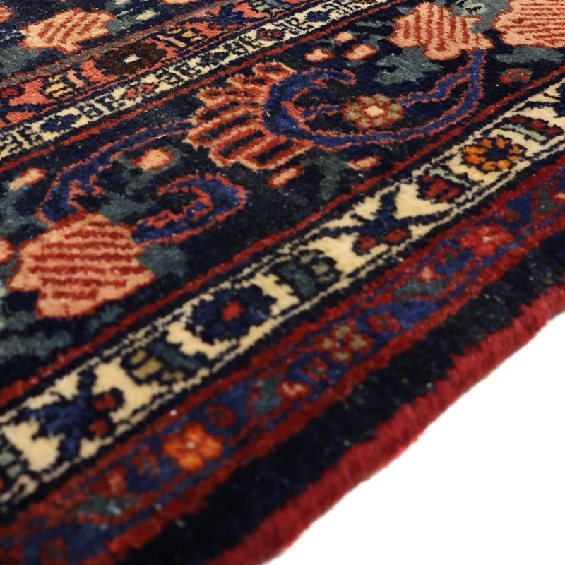 Alfombra persa - Bidjar - Real - 276 x 168 cm - rojo oscuro