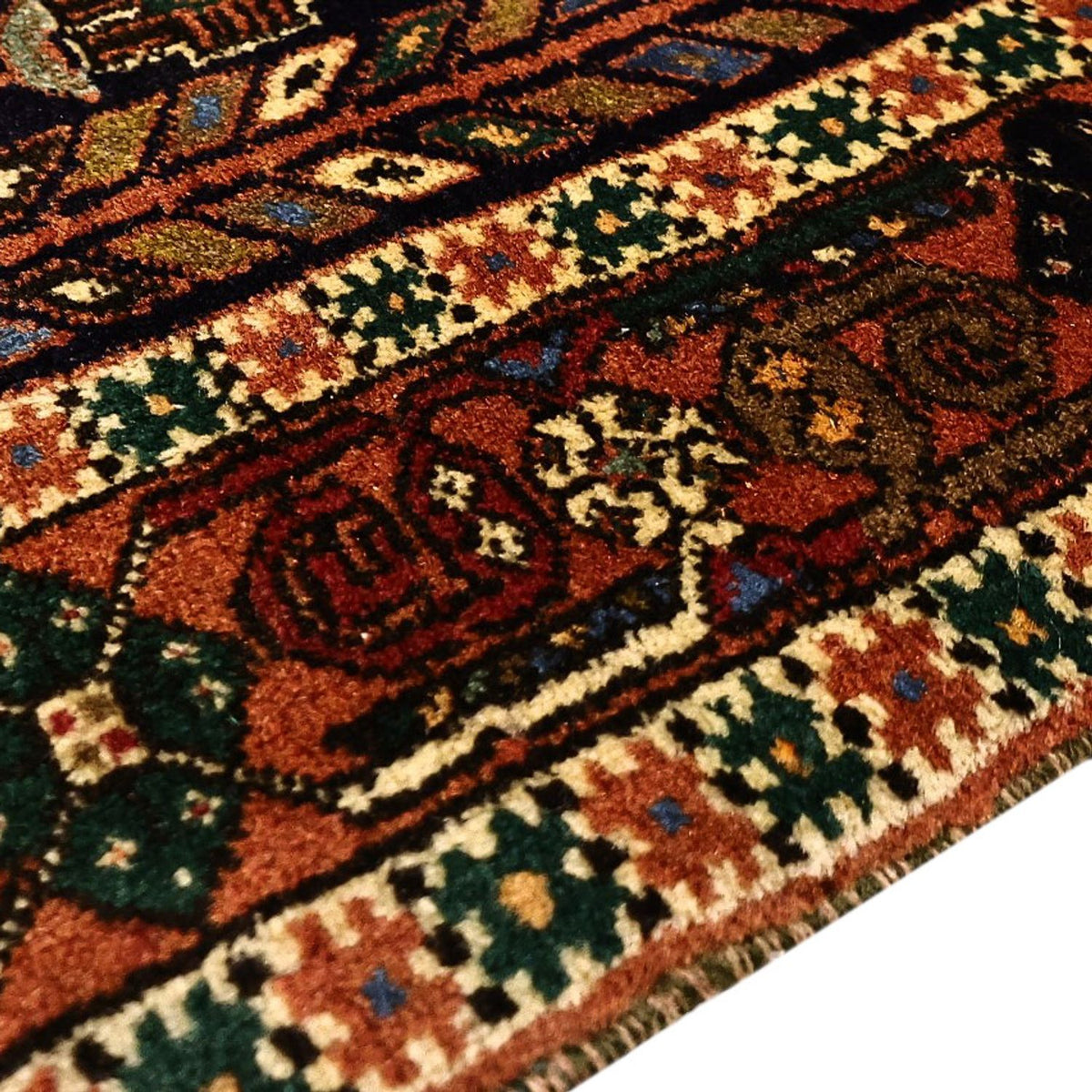 Alfombra persa - Nómada - 191 x 133 cm - multicolor