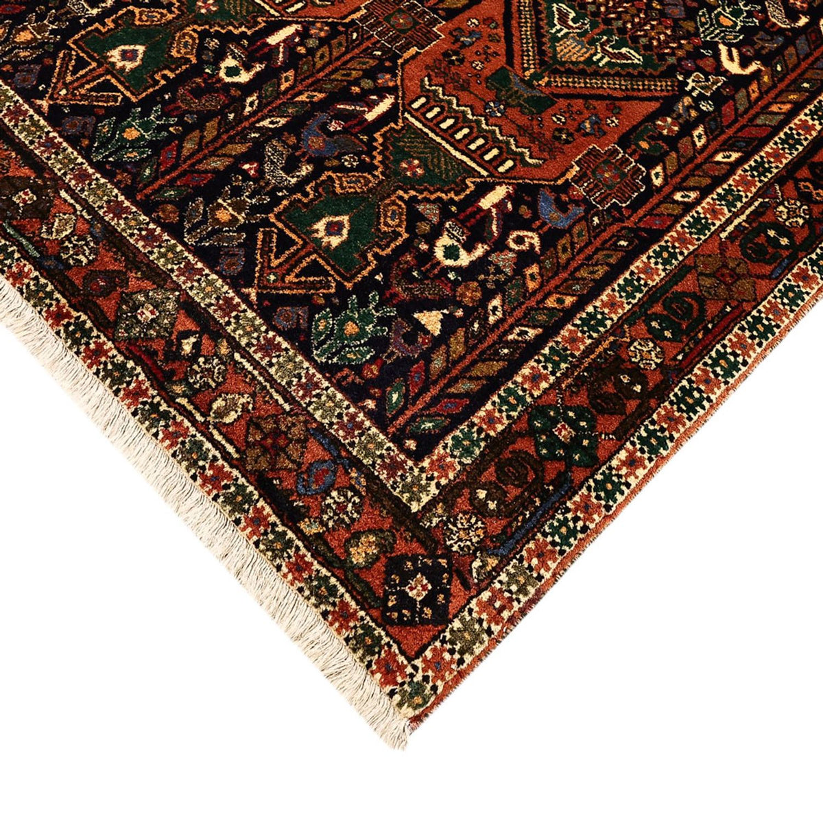 Alfombra persa - Nómada - 191 x 133 cm - multicolor