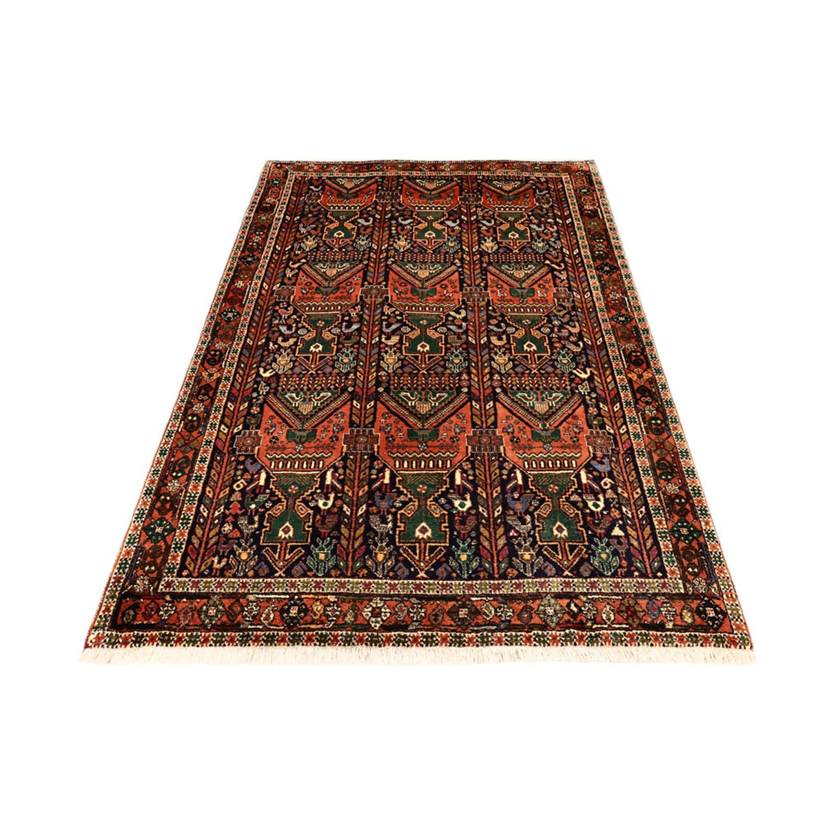 Alfombra persa - Nómada - 191 x 133 cm - multicolor
