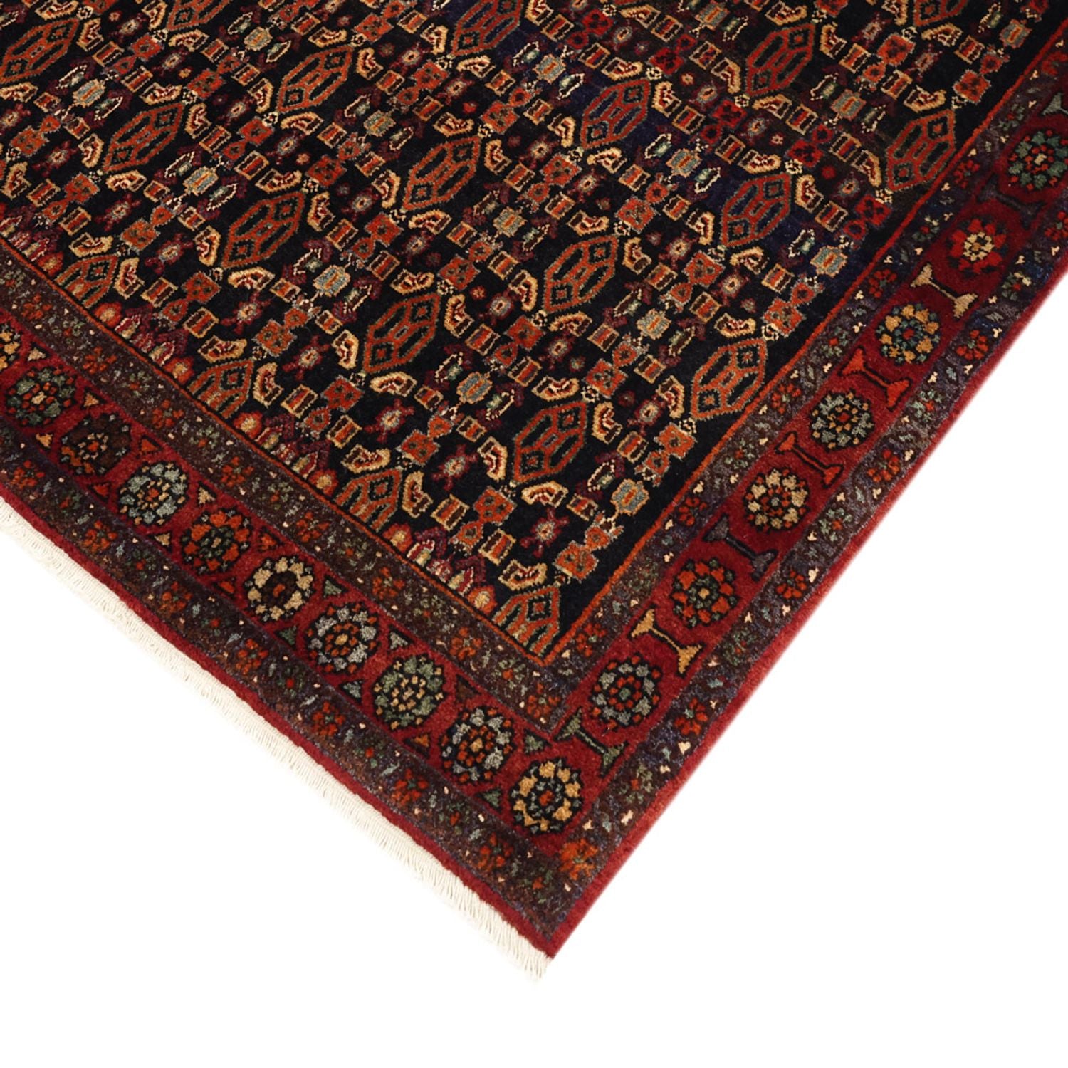 Alfombra de pasillo Alfombra persa - Nómada - 294 x 129 cm - rojo oscuro