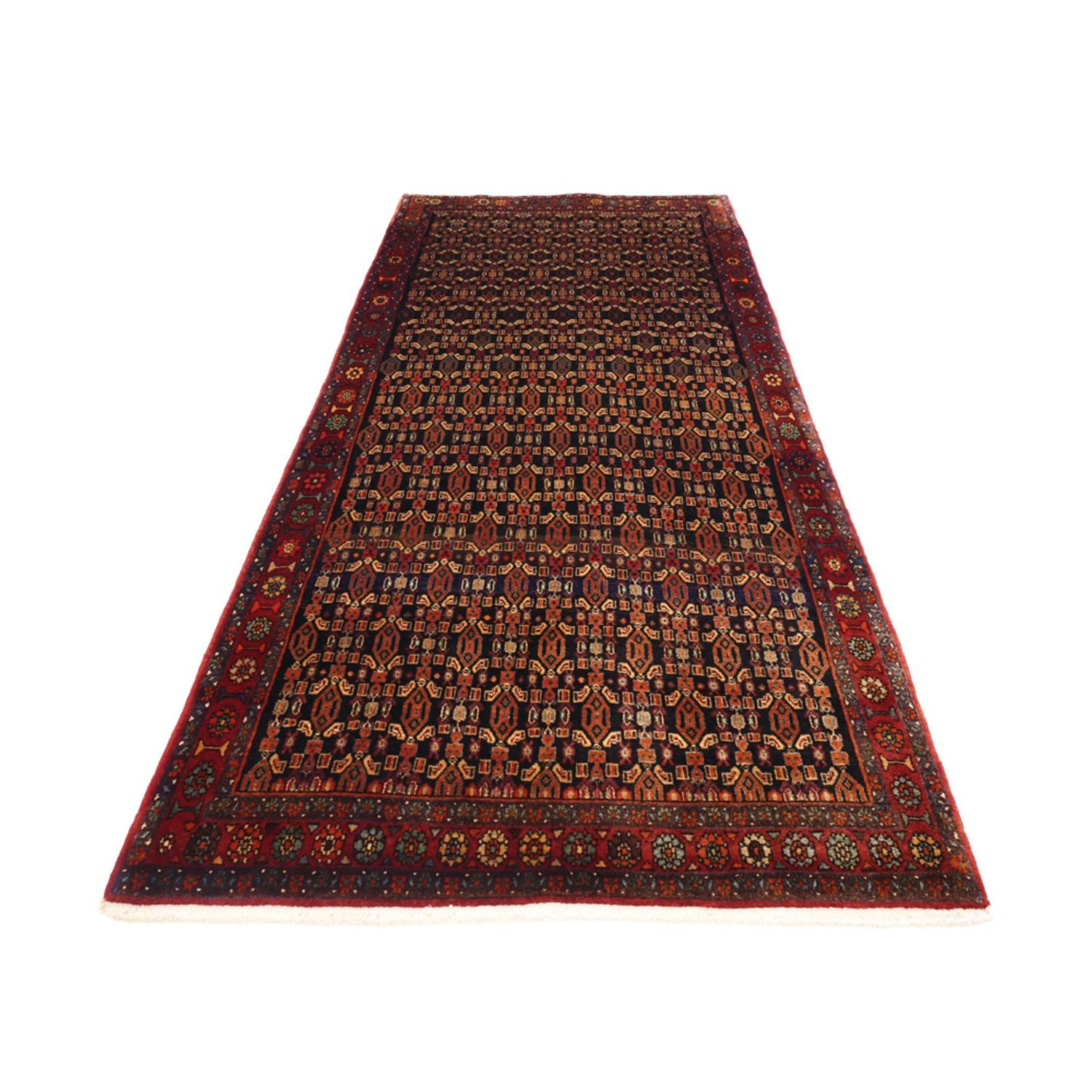 Alfombra de pasillo Alfombra persa - Nómada - 294 x 129 cm - rojo oscuro