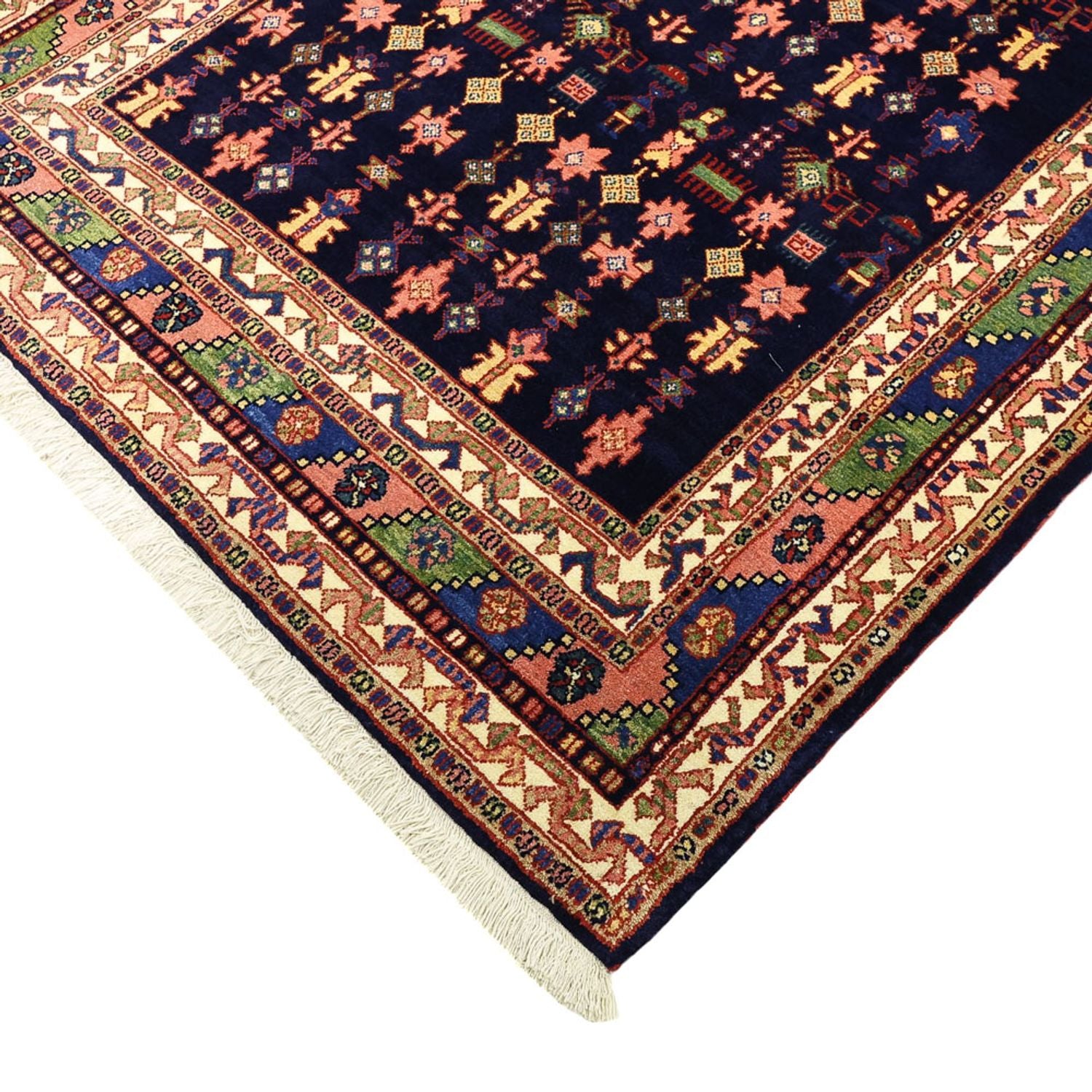 Alfombra persa - Clásica - 215 x 157 cm - azul oscuro