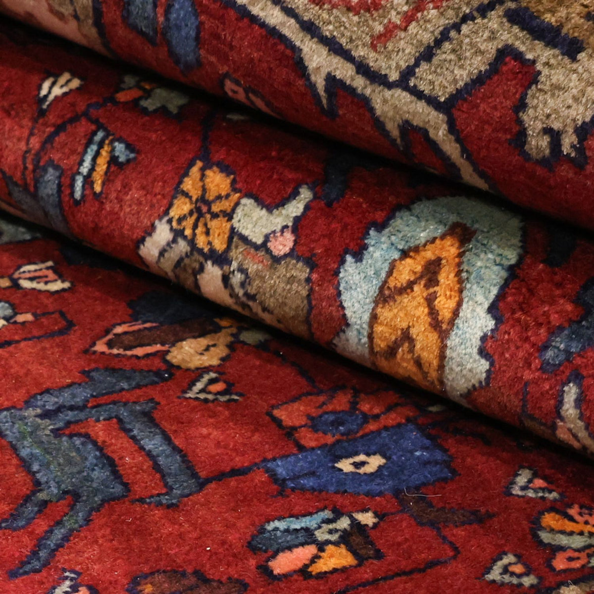 Alfombra de pasillo Alfombra persa - Nómada - 331 x 145 cm - rojo