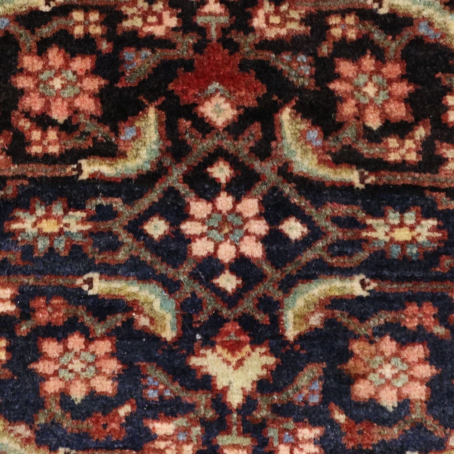 Alfombra de pasillo Alfombra persa - Bidjar - 276 x 146 cm - rojo oscuro