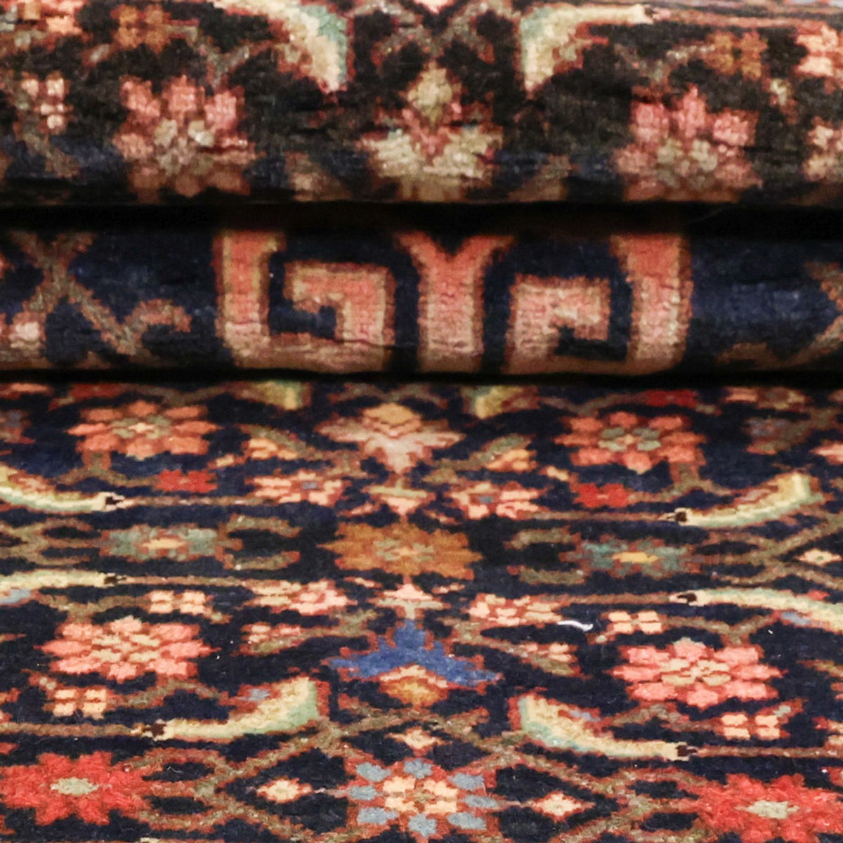 Alfombra de pasillo Alfombra persa - Bidjar - 276 x 146 cm - rojo oscuro