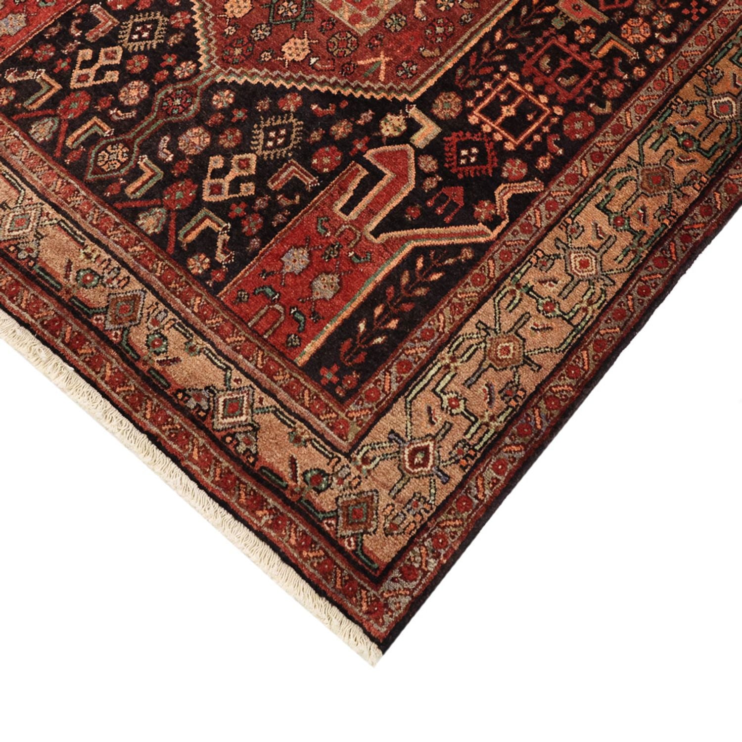 Alfombra de pasillo Alfombra persa - Nómada - 295 x 130 cm - rojo oscuro